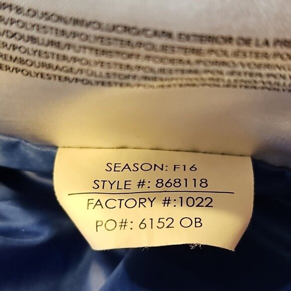 Spyder ThermaWeb Jacket Womens Large Aqua Puffer Performance Full Zip Storm Flap - Picture 7 of 12